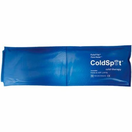 FABRICATION ENTERPRISES Relief Pak® ColdSpot„¢ Reusable Blue Vinyl Cold Pack, Slim 3" x 11", 12/PK 11-1005-12